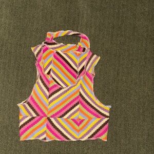 Colorful Striped Women's Top